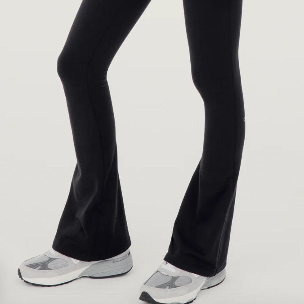 RAQUEL HIGH WAIST FLARED LEGGING - Black